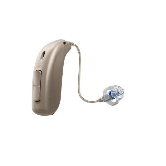 Oticon_Opn_S_miniRITE_T_Left_C090ChromaBeige_Speaker60_OpenDome_ Audioday Soluções Auditivas BElo Horizonte Minas Gerais